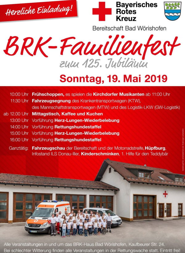 BRK Familienfest der BRK Bereitschaft Bad Wörishofen