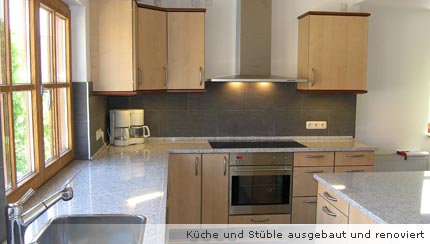 Küche und Stüble ausgebaut und renoviert